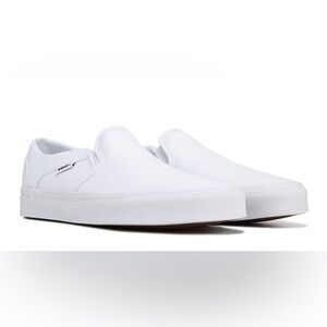 Vans White Women’s Slip-On Loafers